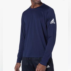 Adidas Men's Freelift Sport Badge of Sport Long sleeve Tee